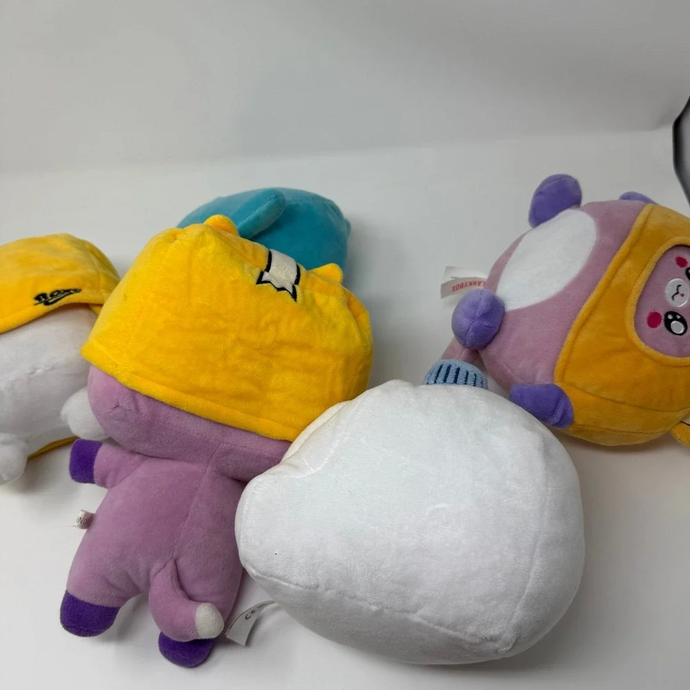 Lanky box plush lot - Milky foxy boxy sharky